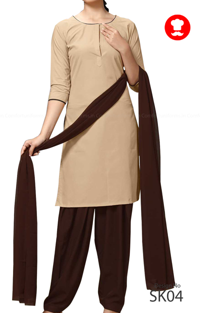 Buy Festive Salwar Suit - Biscuit Brown Net Embroidered Salwar Suit –  Empress Clothing