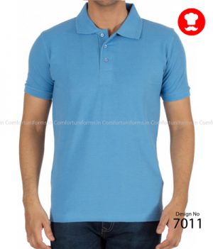 Liteblue Polo Collar T Shirt
