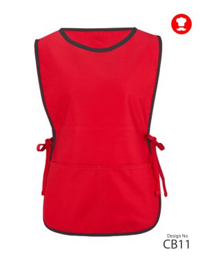 Red Pipping Cobbler Apron