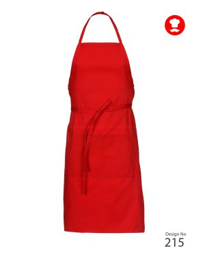 Red Housekeeping Apron