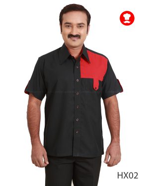 -Red & Black Housekeeping Pattern Shirt